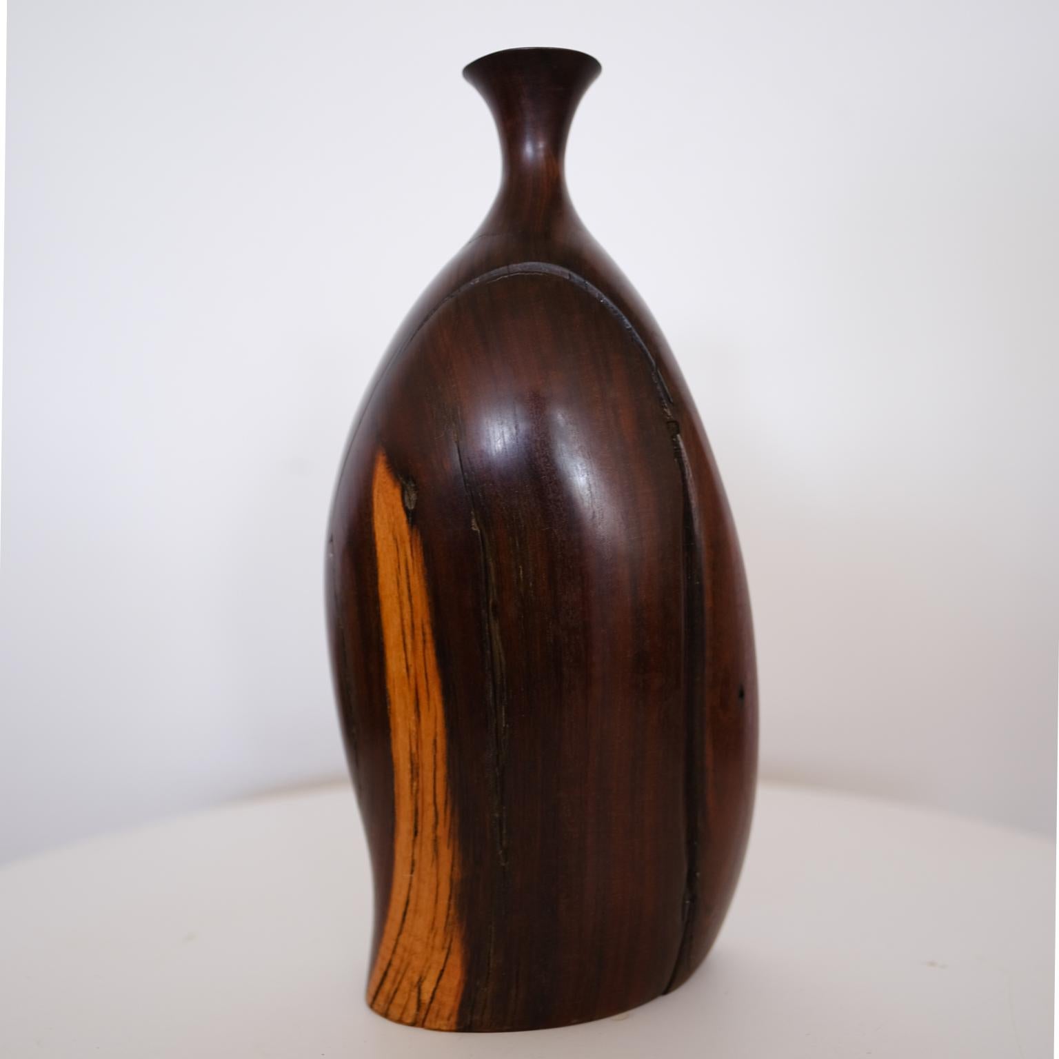 Bob Womack Sculptural Wood Vase For Sale 1
