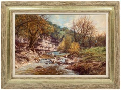 Vintage "INDIAN SUMMER" WEST TEXAS LANDSCAPE" FRAMED 28X38