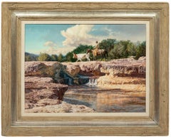 Retro "LOST AND FOUND LONGHORN" FRAMED 26X32