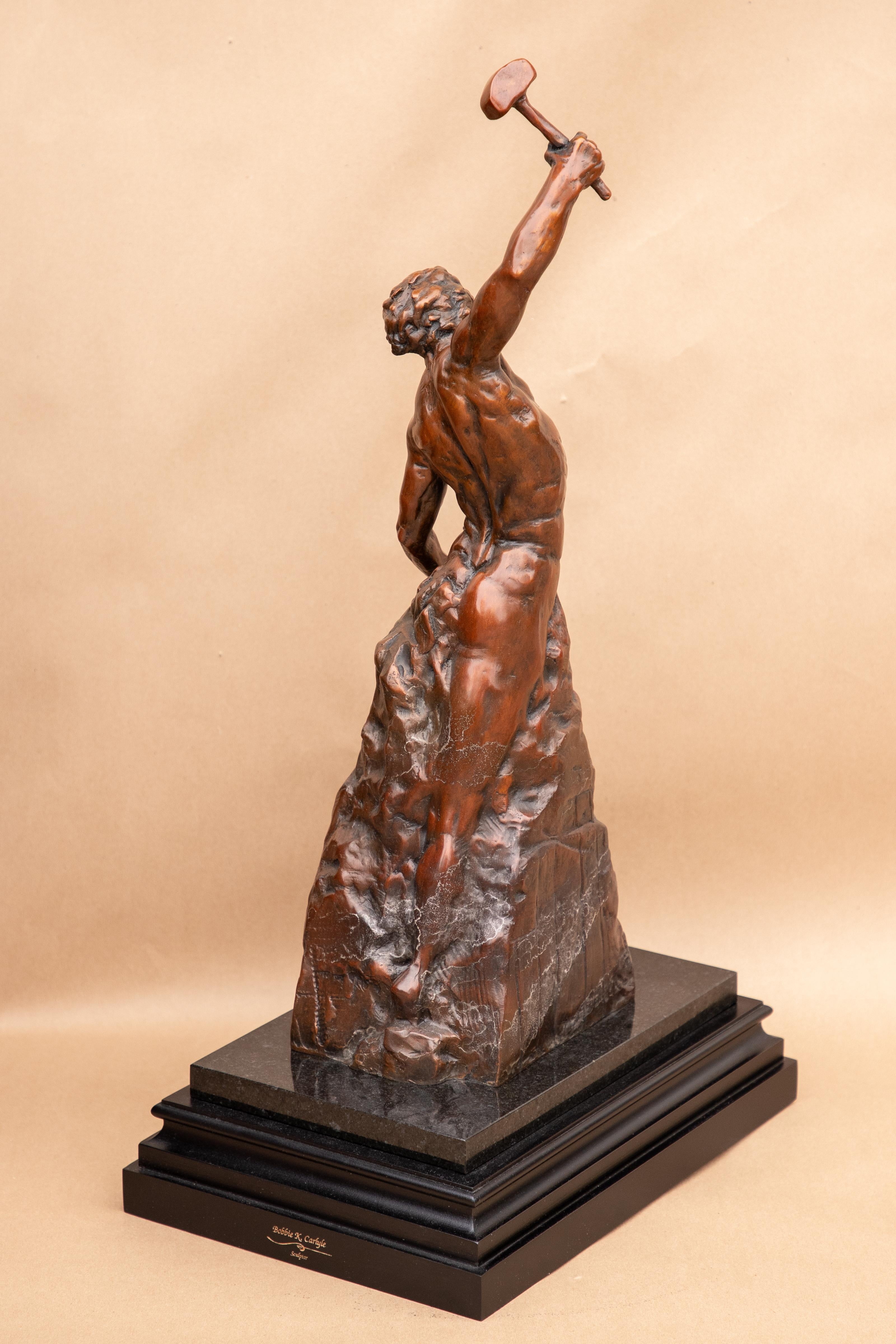 Self-Made Man 19,5 - Sculpture Realismo di Bobbie Carlyle
