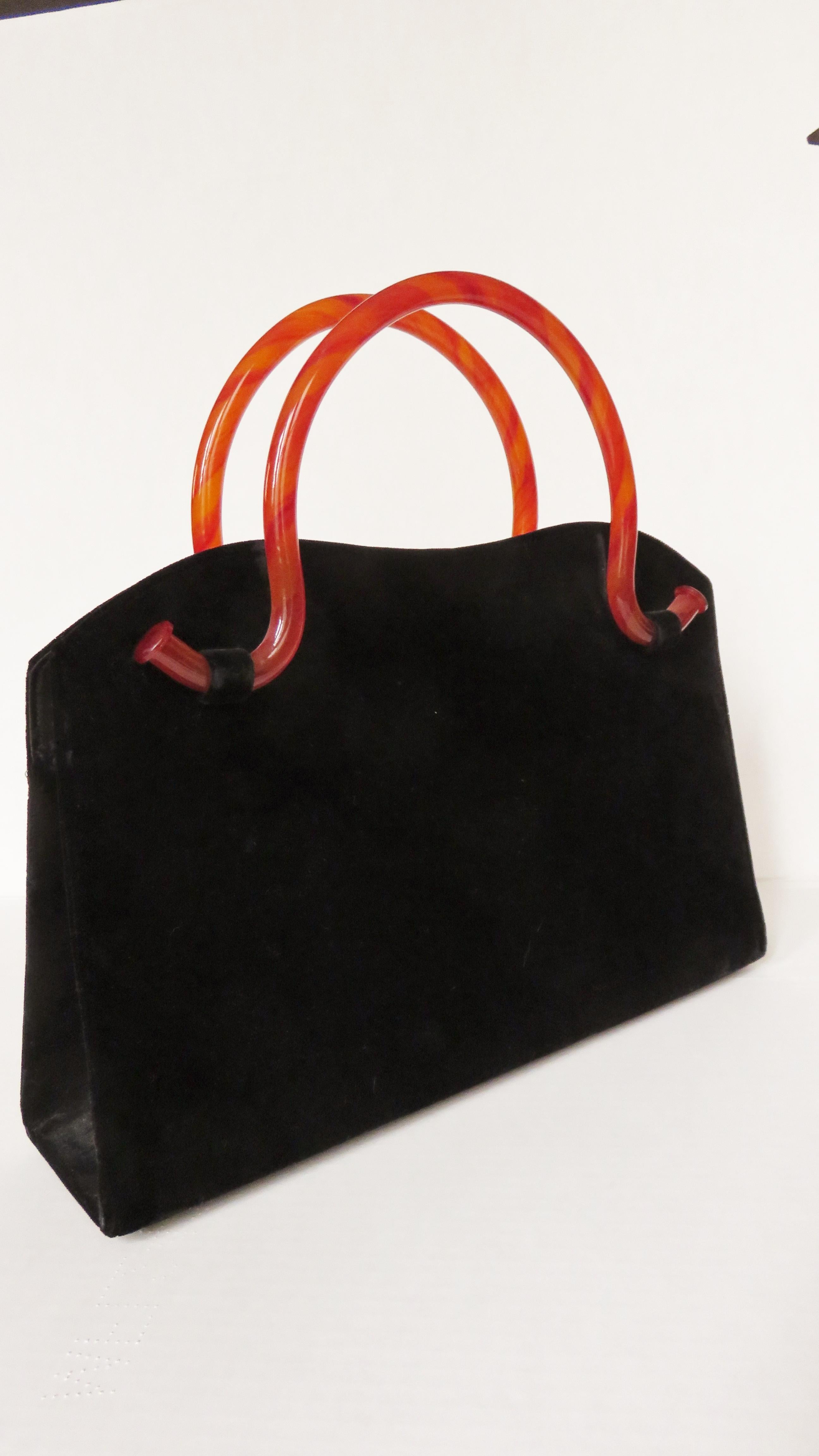 velvet handbag