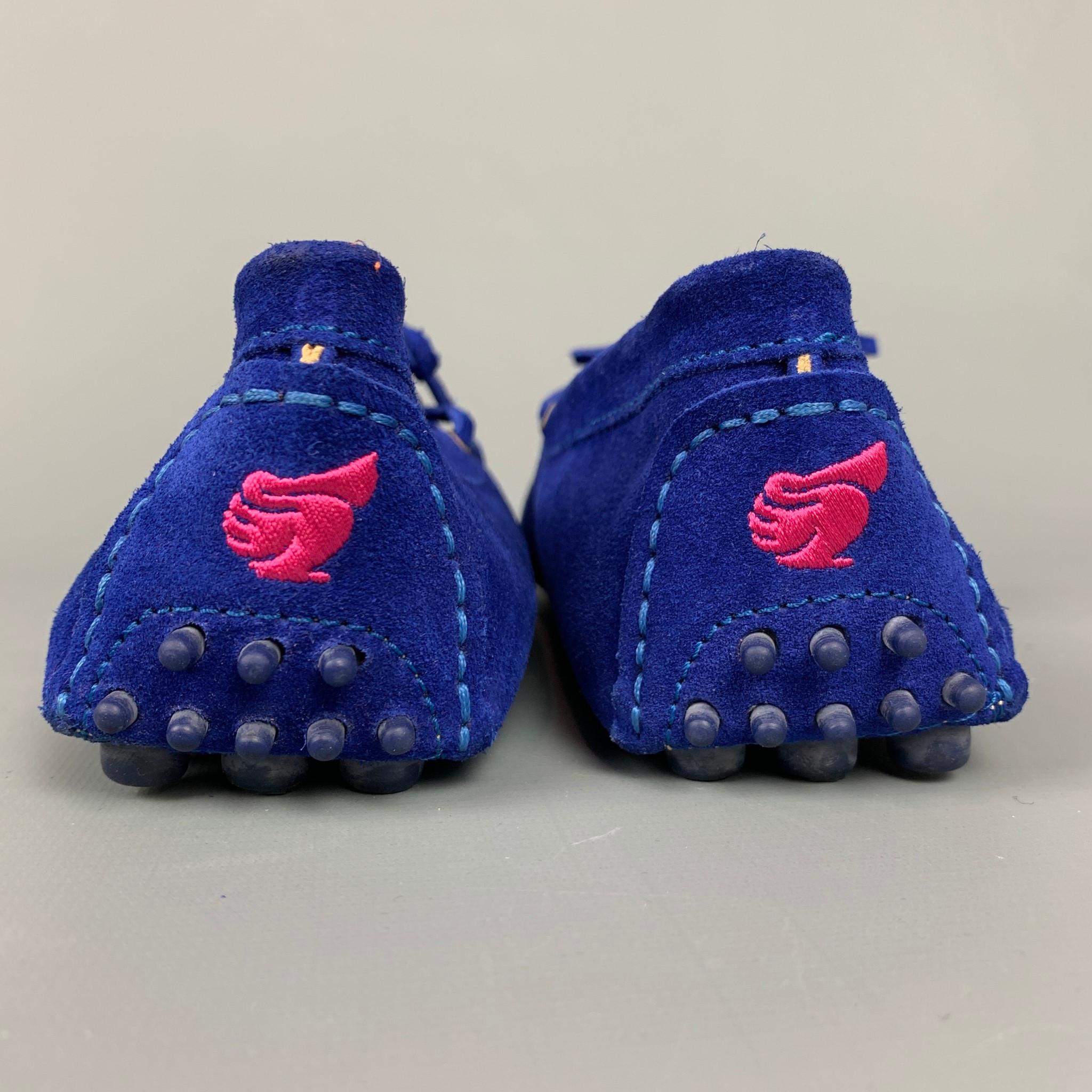 BOBBIES Größe 7 Königsblau Wildleder Drivers Loafers im Zustand „Gut“ in San Francisco, CA