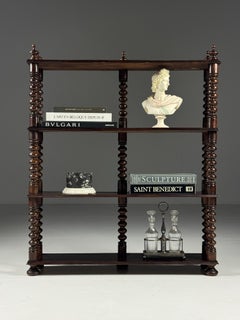 Bobbin bookcase French ca. 1900