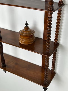 Bobbin bookcase rack French