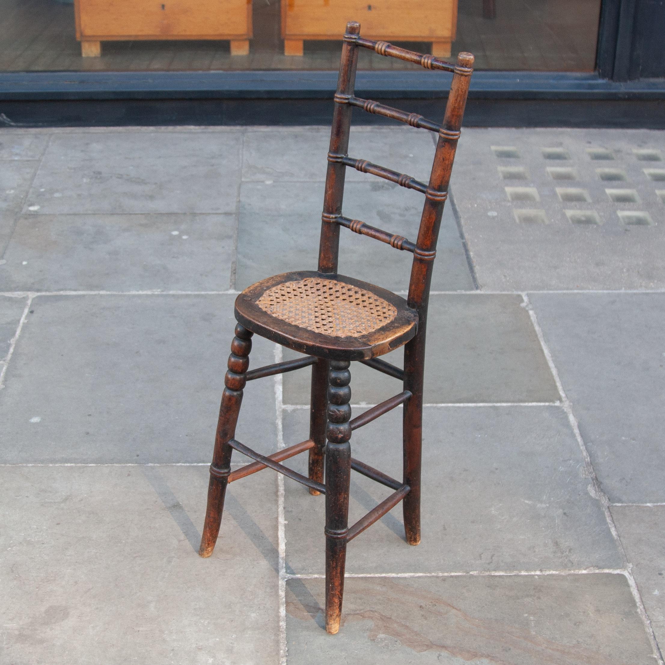 Bobbin Correctional Chair, British, c. 1880 For Sale 2