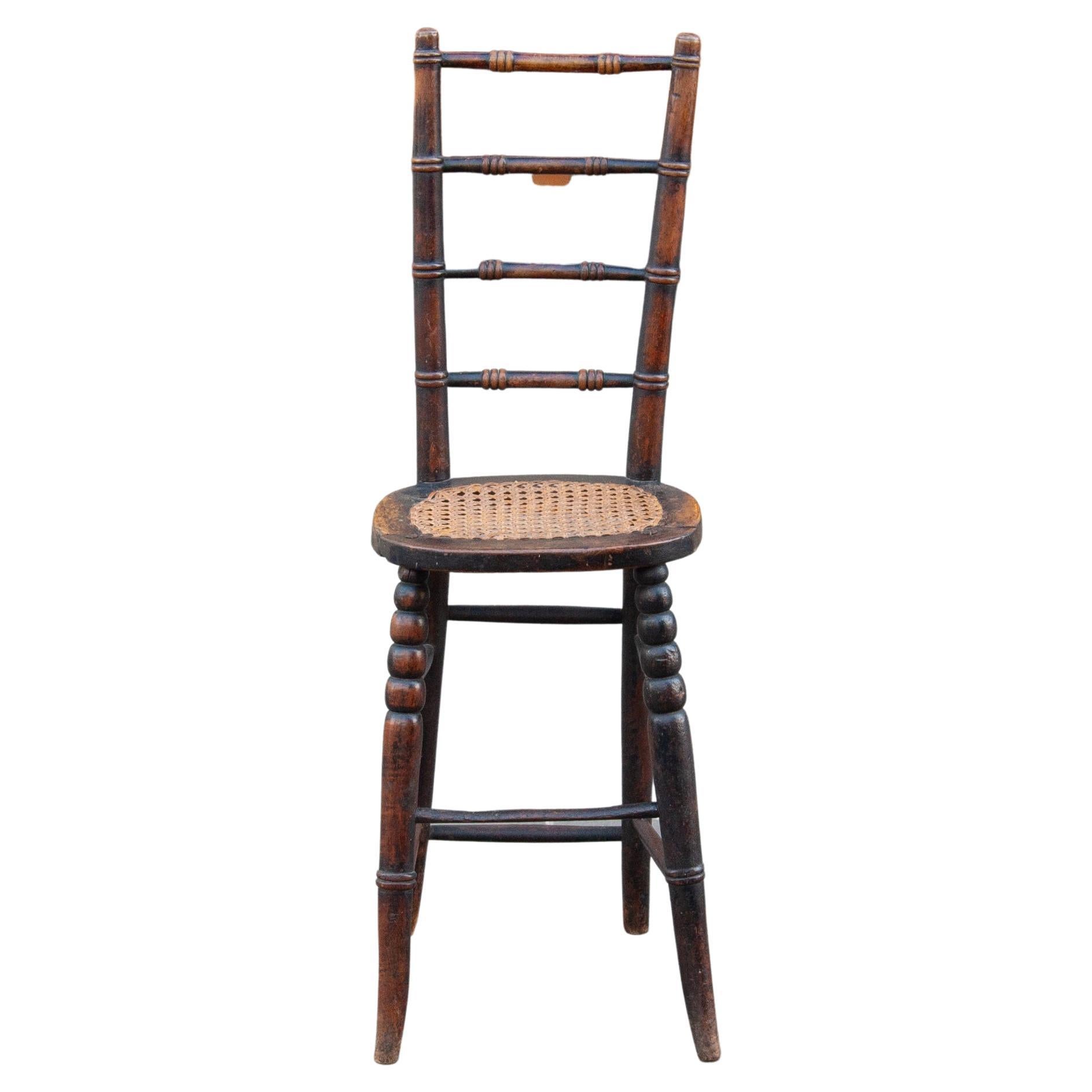 Bobbin Correctional Chair, British, c. 1880 For Sale