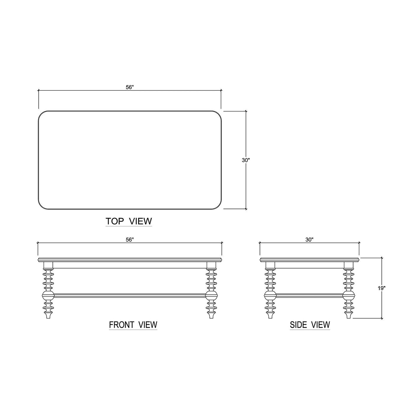Couchtisch mit geklöppelten Beinen in Obstholzoptik im Angebot 2