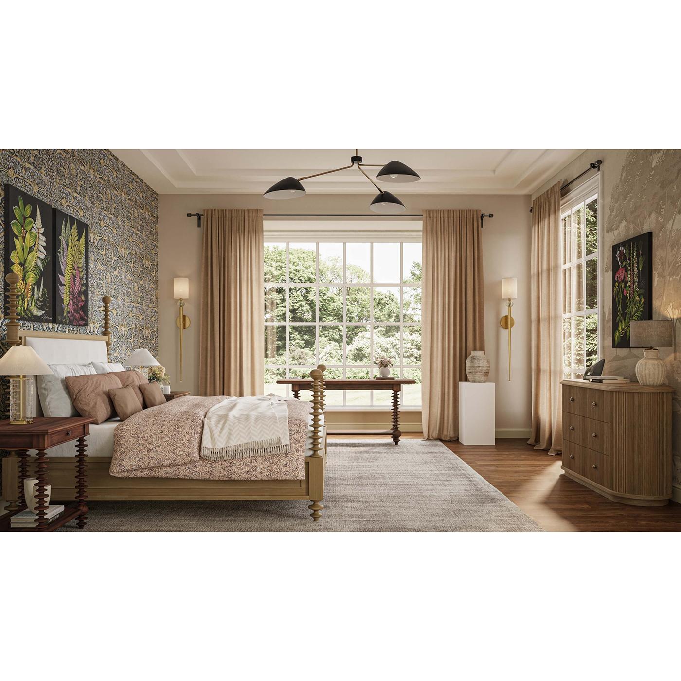 Letto Bobbin Post King con finitura Fruitwood In condizioni Nuovo in vendita a Westwood, NJ