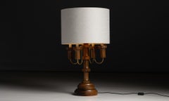 Bobbin Reel Table Lamp, Spain circa 1960
