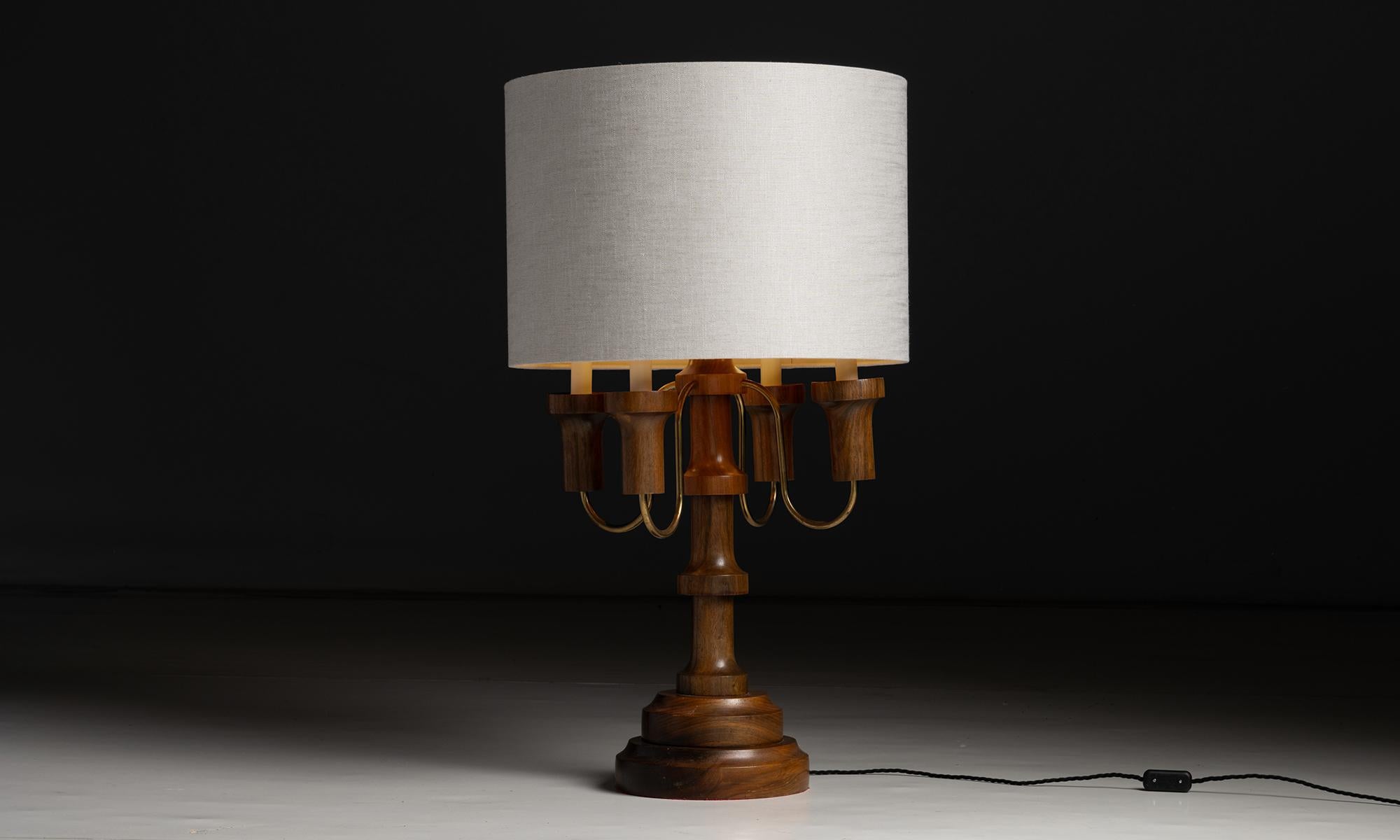 20ième siècle Lampe de table Bobbin Reel, Espagne circa 1960 en vente