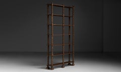 Bobbin Shelving Unit, France circa 1920