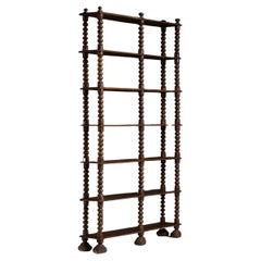 Bobbin Shelving Unit, France circa 1920