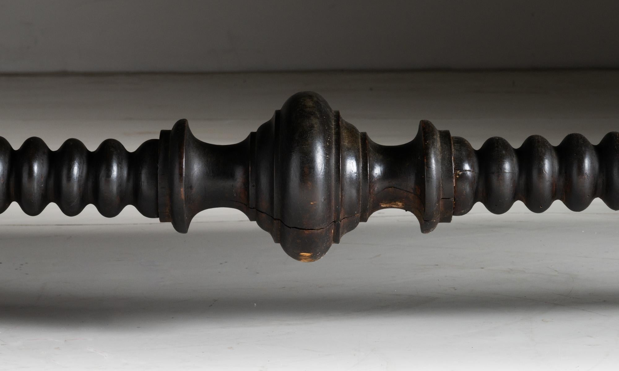 Victorian Bobbin Turned Dining Table, England circa 1870