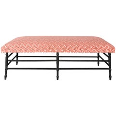 Bobbin Turned Ebonized Bench