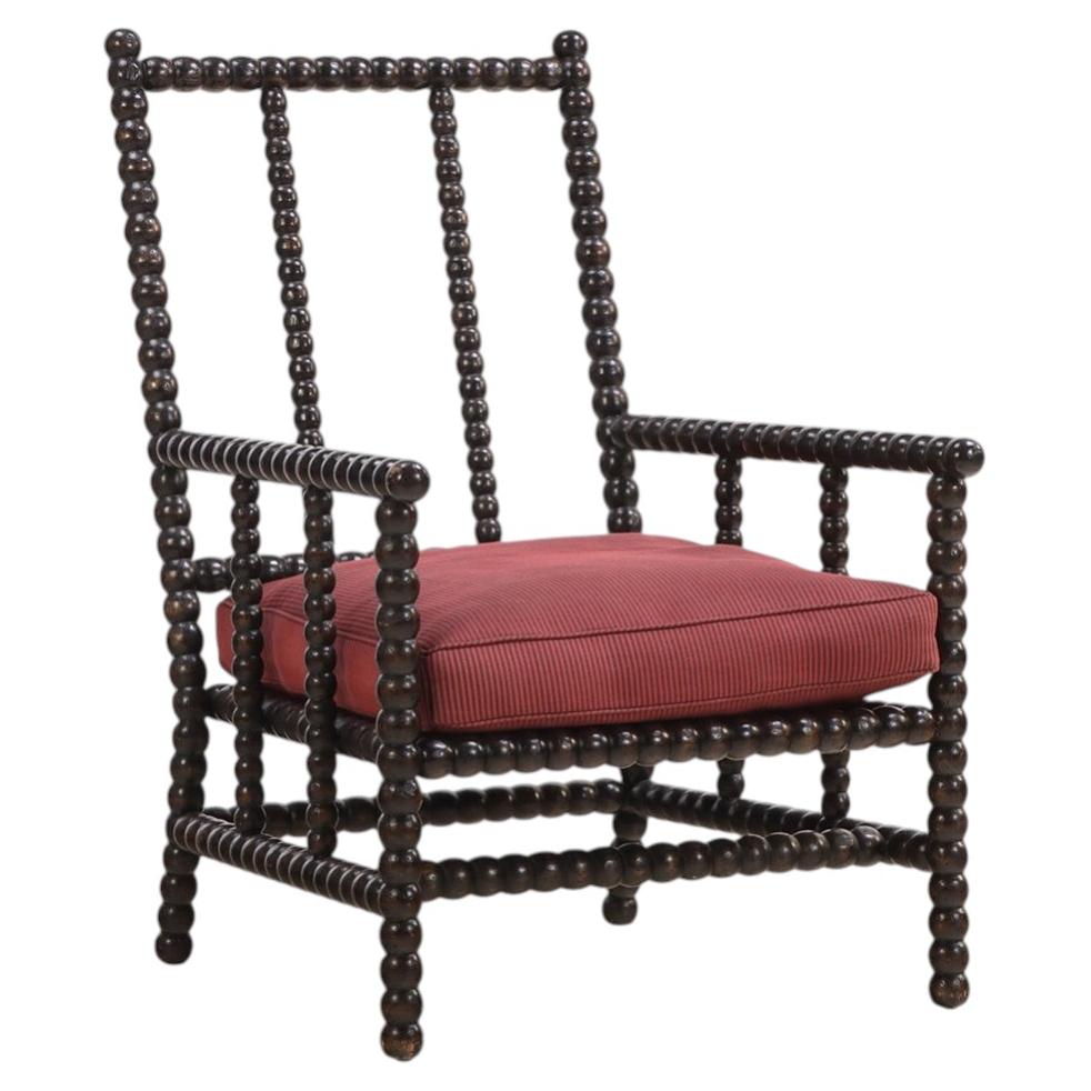 Bobbin Turned Open Arm Chair.