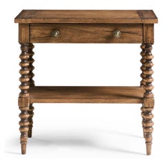Bobbin-Turned Rustic Nightstand
