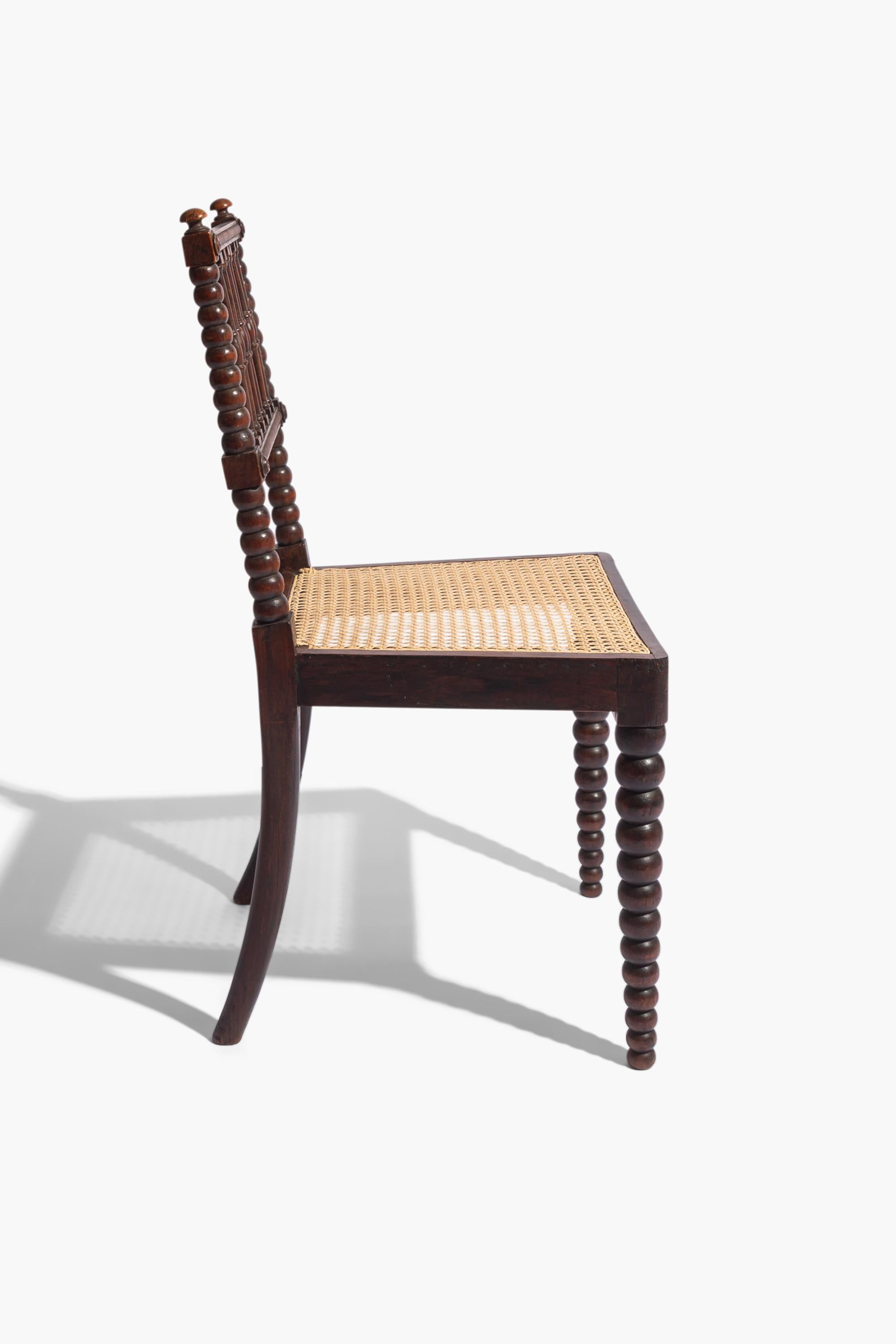 English Bobbin Turned Side Chair by E.W. Godwin For Sale