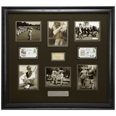 Retro Bobby Jones, Walter Hagen, and Golf's Greatest Legends Signature Collage