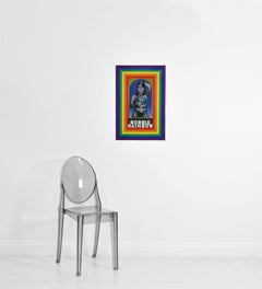 Bobbie Rainbow di Peter Blake Litografia su latta 2001 Firmato Pop Art