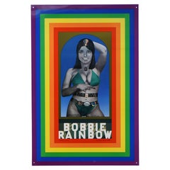 Vintage Bobbie Rainbow by Peter Blake Lithoprint on Tin 2001 Signed Pop Art