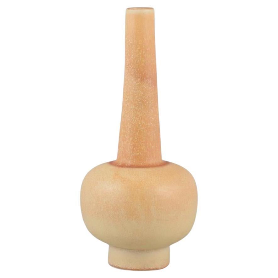 Bobergs Fajansfabrik/Gefle, Sweden. Large ceramic vase, narrow-necked.