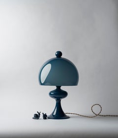 Bobine glass table lamp - Deep Blue, by Jessica Helgerson