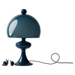Bobine glass table lamp - Deep Blue, by Jessica Helgerson