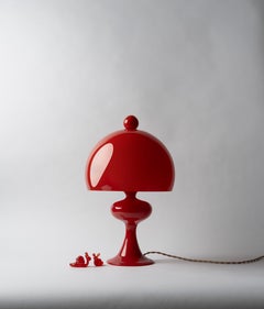 Bobine glass table lamp - Tomato, by Jessica Helgerson