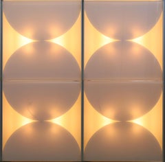 Aplique Bobo Piccoli para Fontana Arte, nueve apliques blancos