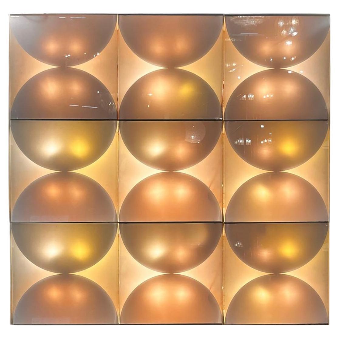 Bobo Piccoli Wall Light for Fontana Arte, nine wall lamps white