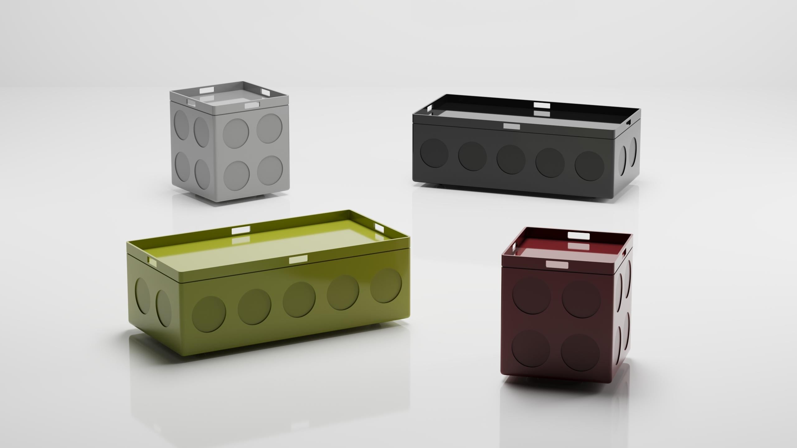 Chamfered Bobo Small Box (Cherry) For Sale