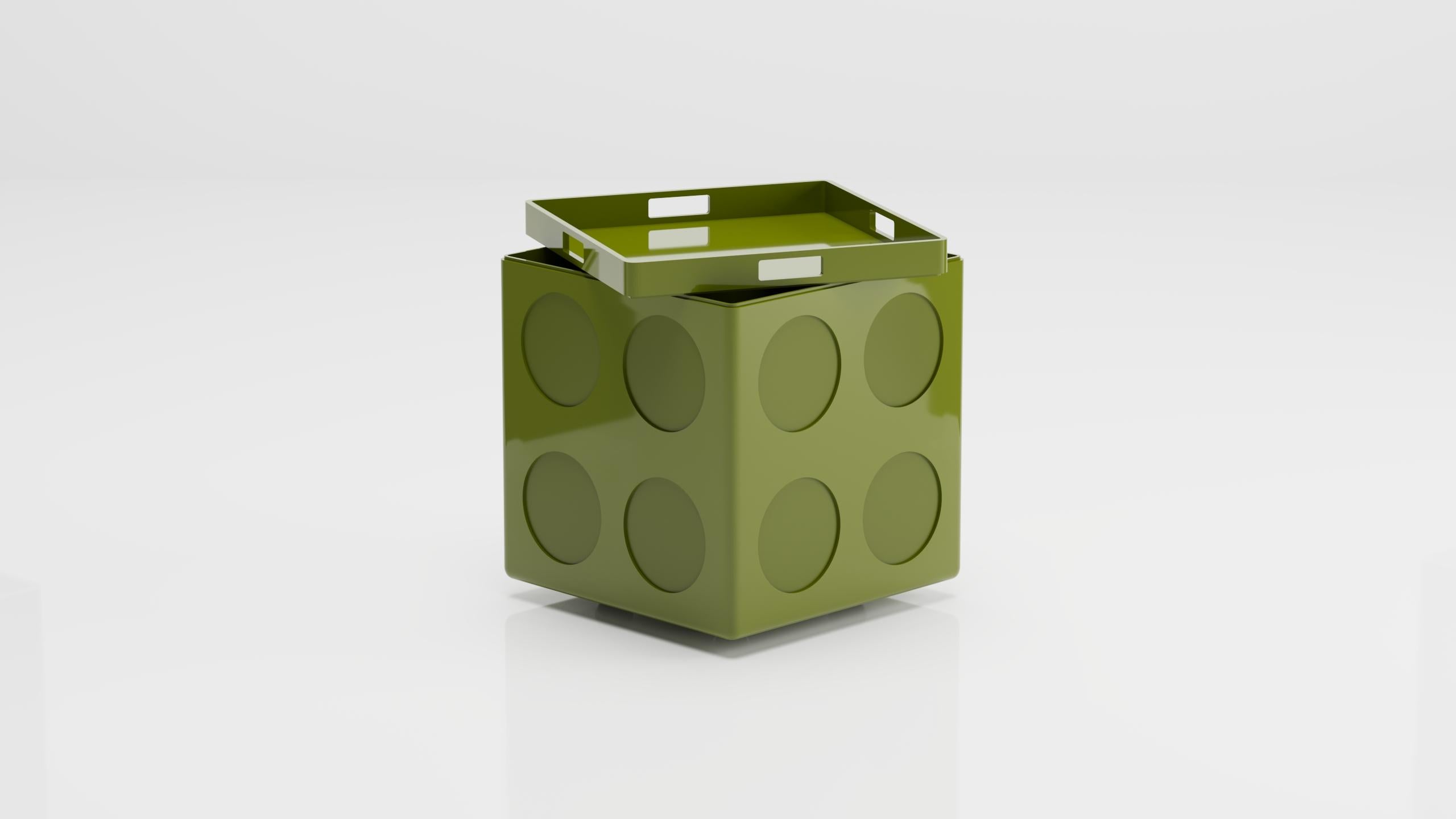Turkish Bobo Small Box (Green) For Sale