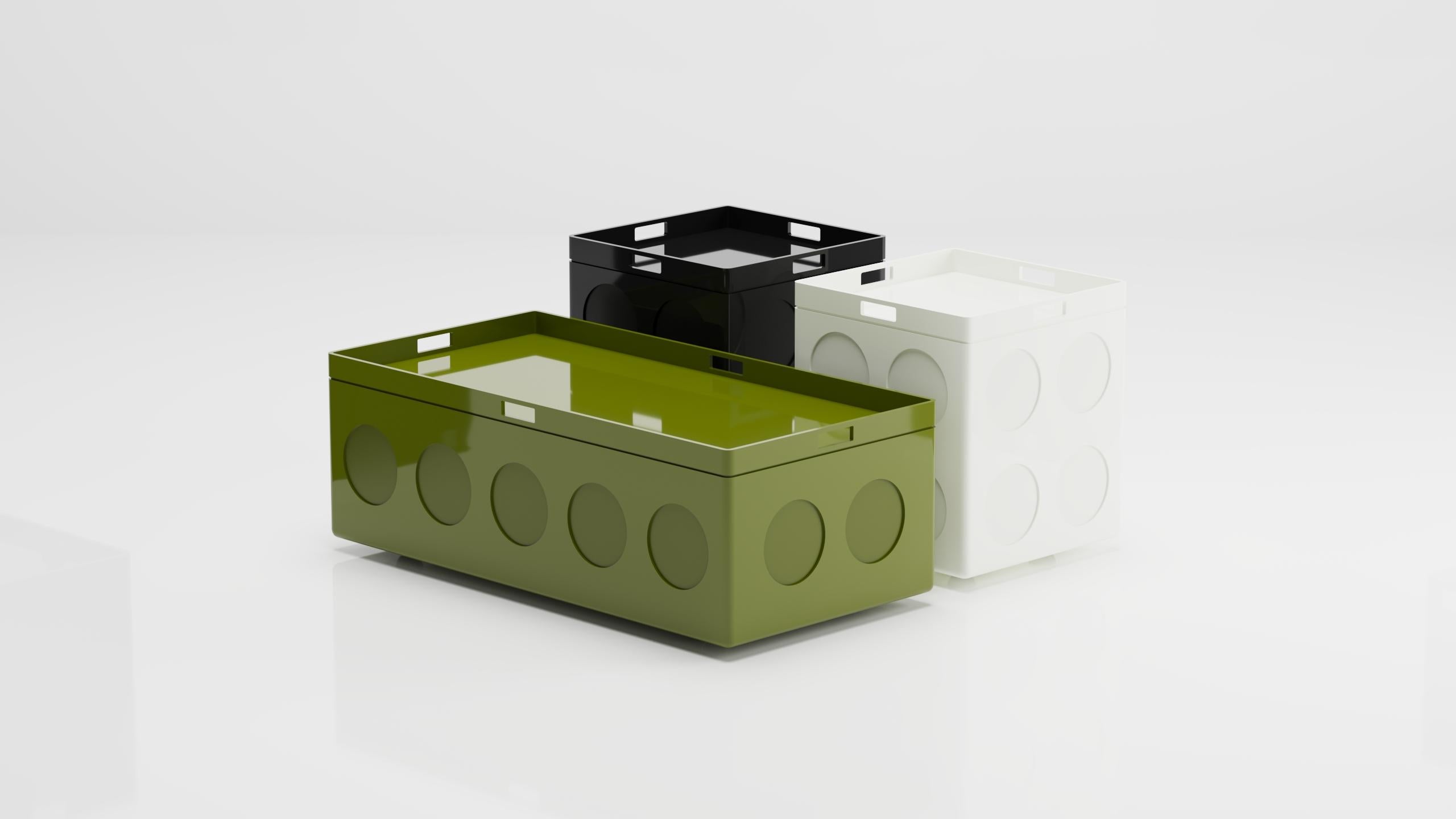 Contemporary Bobo Small Box (Green) For Sale