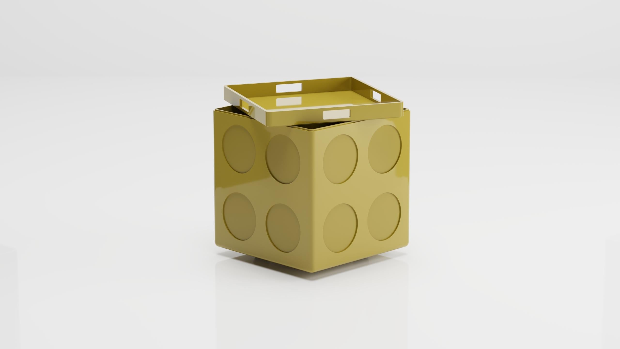 Turkish Bobo Small Box (Mustard) For Sale