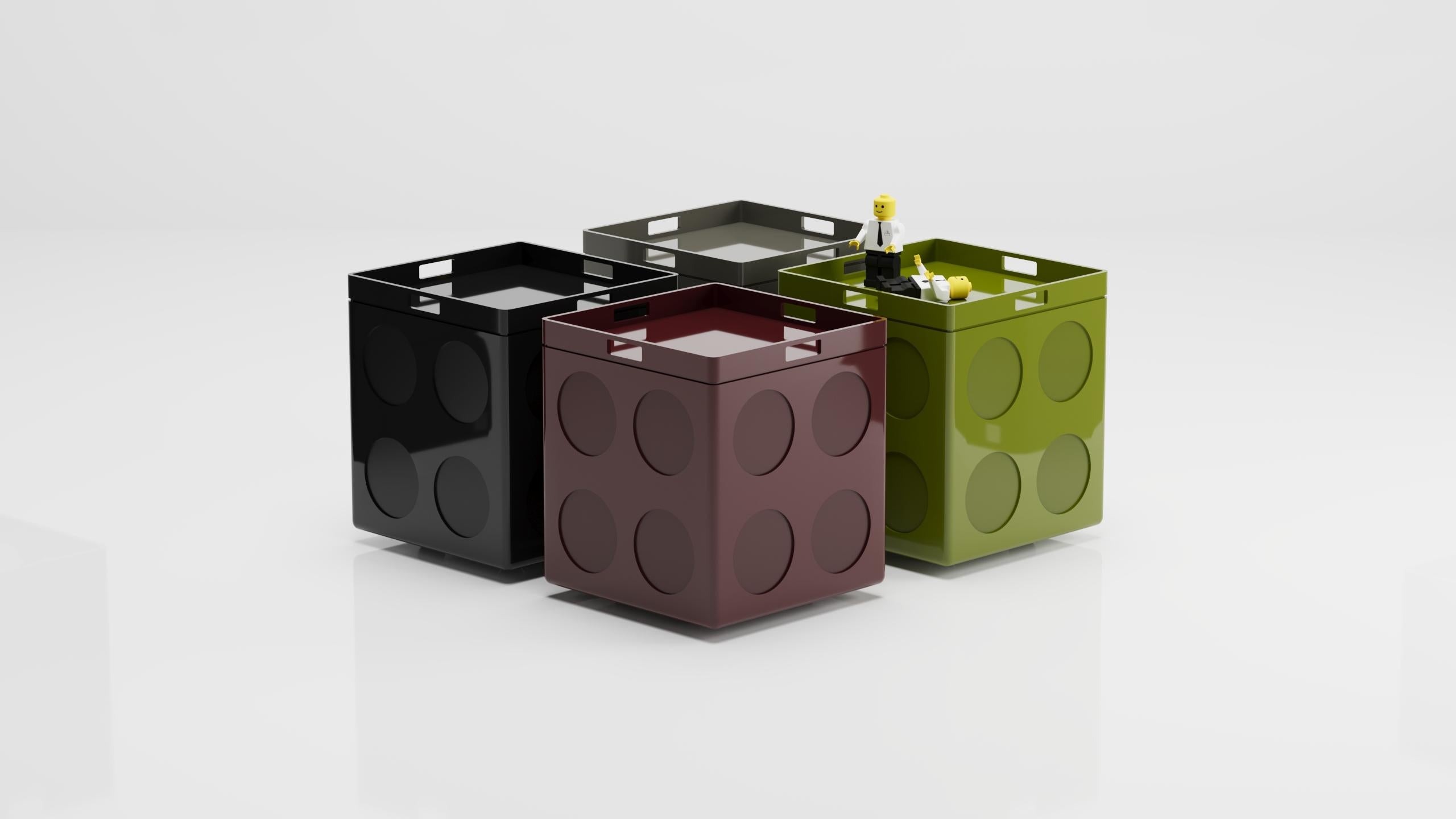 Contemporary Bobo Small Box (Mustard) For Sale