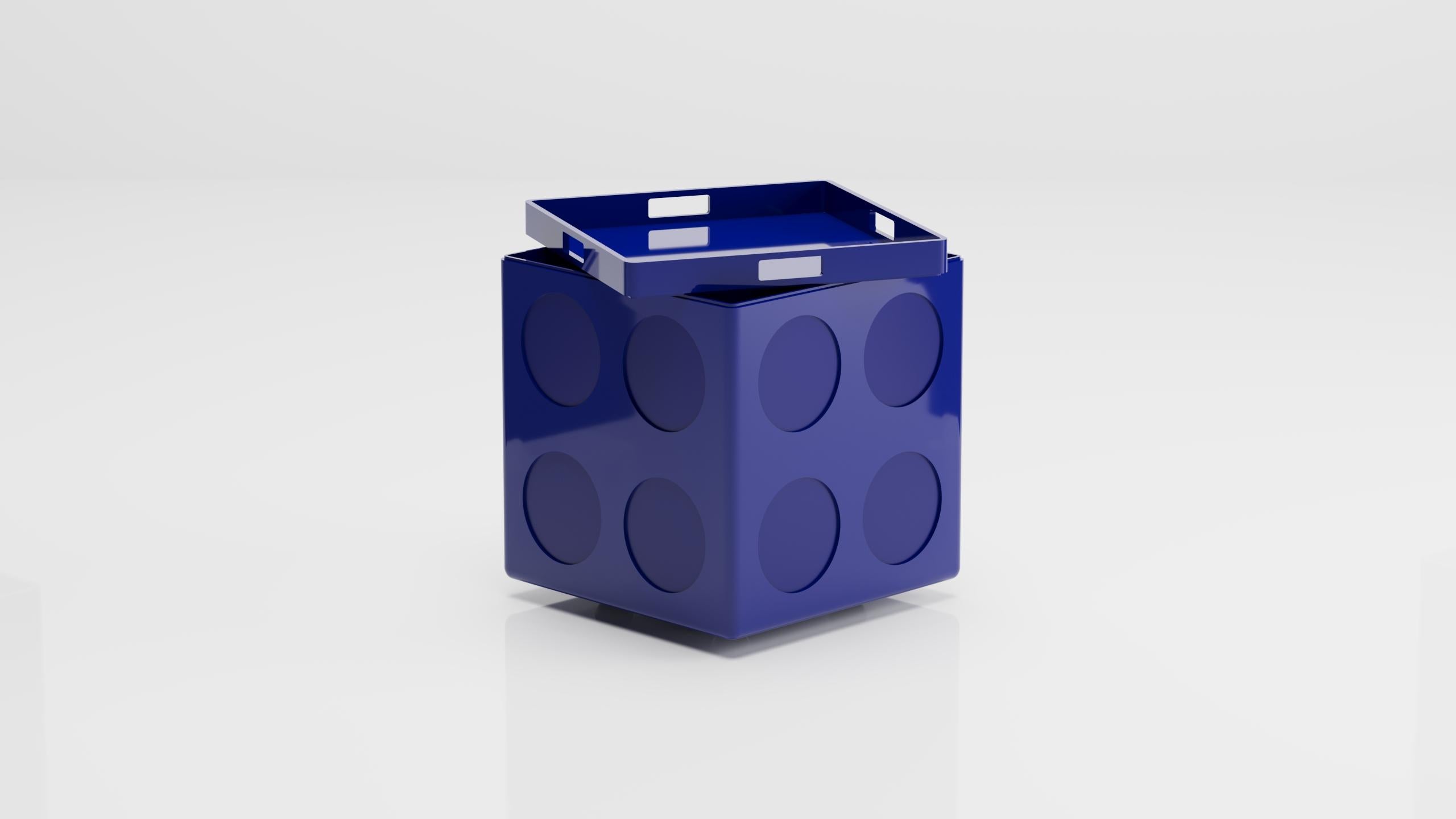 Turkish Bobo Small Box (Navy) For Sale