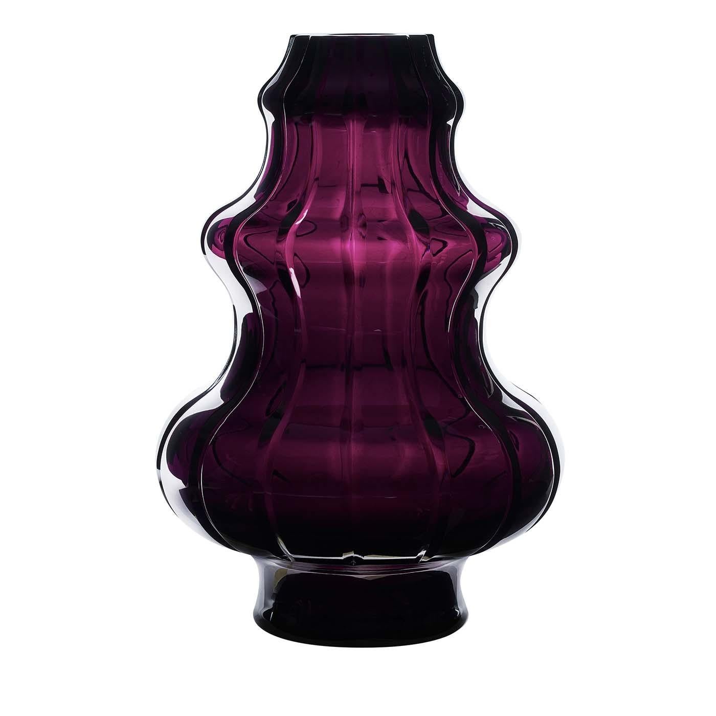 Modern Boboda Power Amethyst Vase by Mario Cioni For Sale