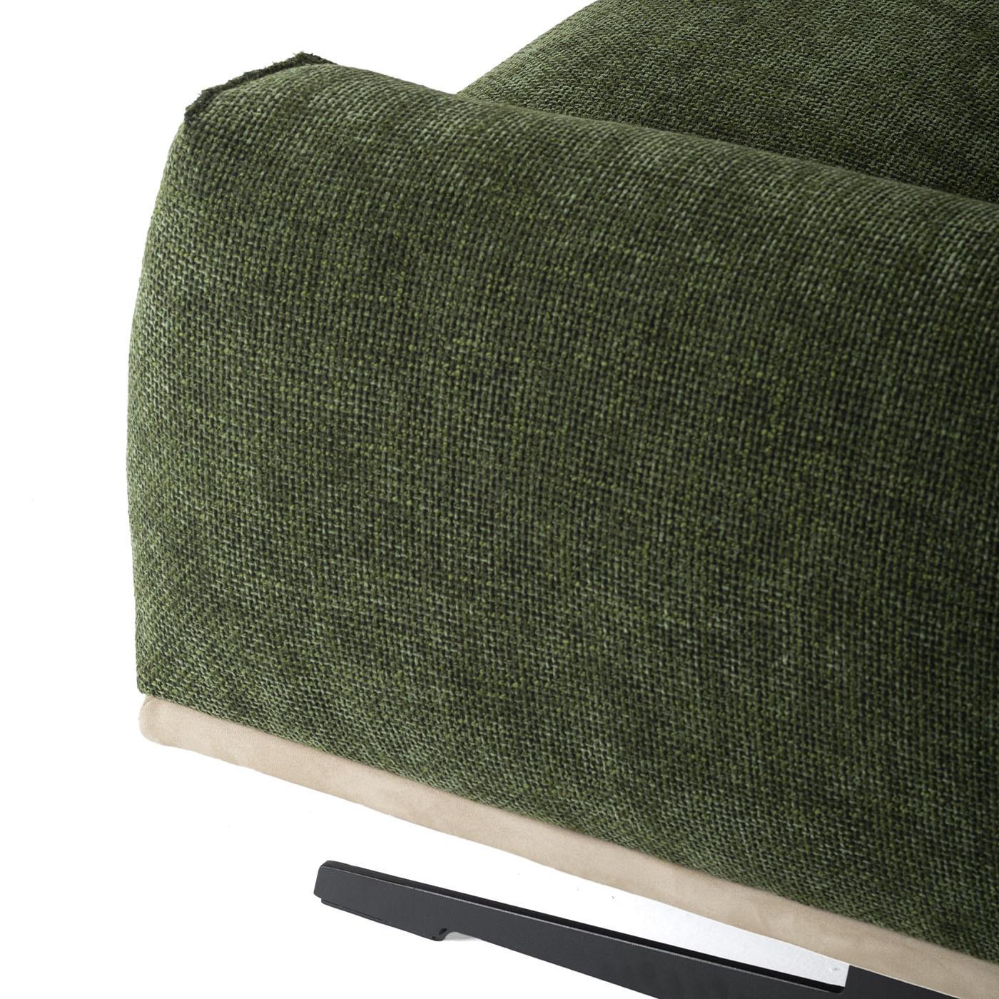 Textile Boboli green sofa by Mantellassi 1926 For Sale