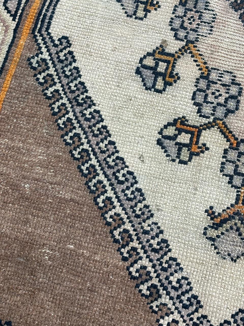 Bobyrug Nice vintage Tunisian kairouan rug For Sale 1