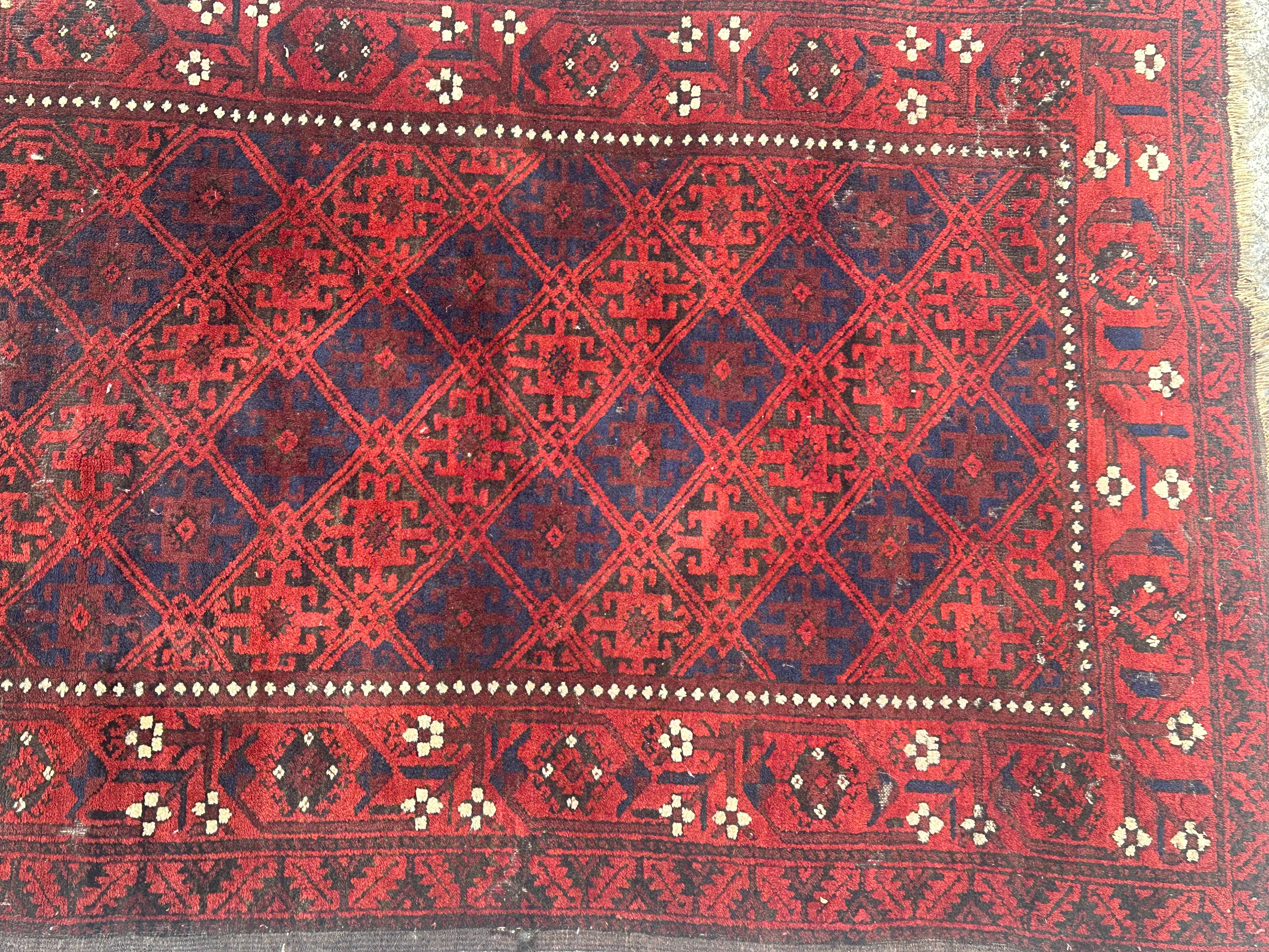 Bobyrug’s Antique distressed Tribal Turkmen Baluch Afghan Rug For Sale 10