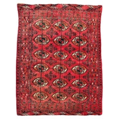 Antico tappeto Bokhara turkmeno invecchiato di Bobyrug