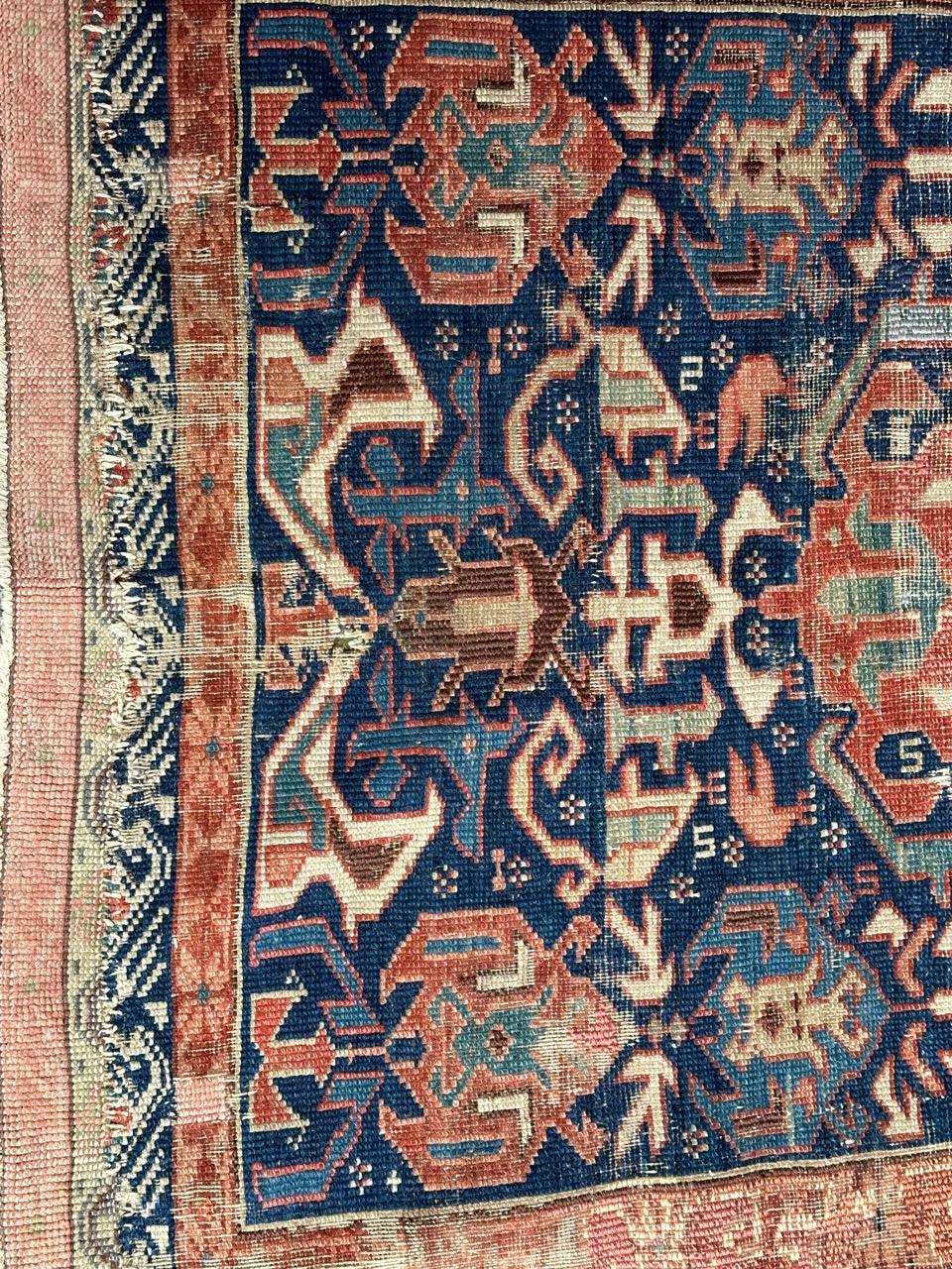 Bobyrug’s antique seychour shirvan rug For Sale 2