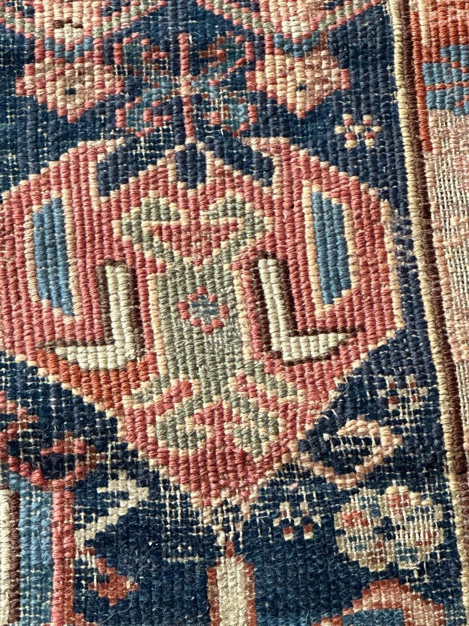 Hand-Knotted Bobyrug’s antique seychour shirvan rug For Sale