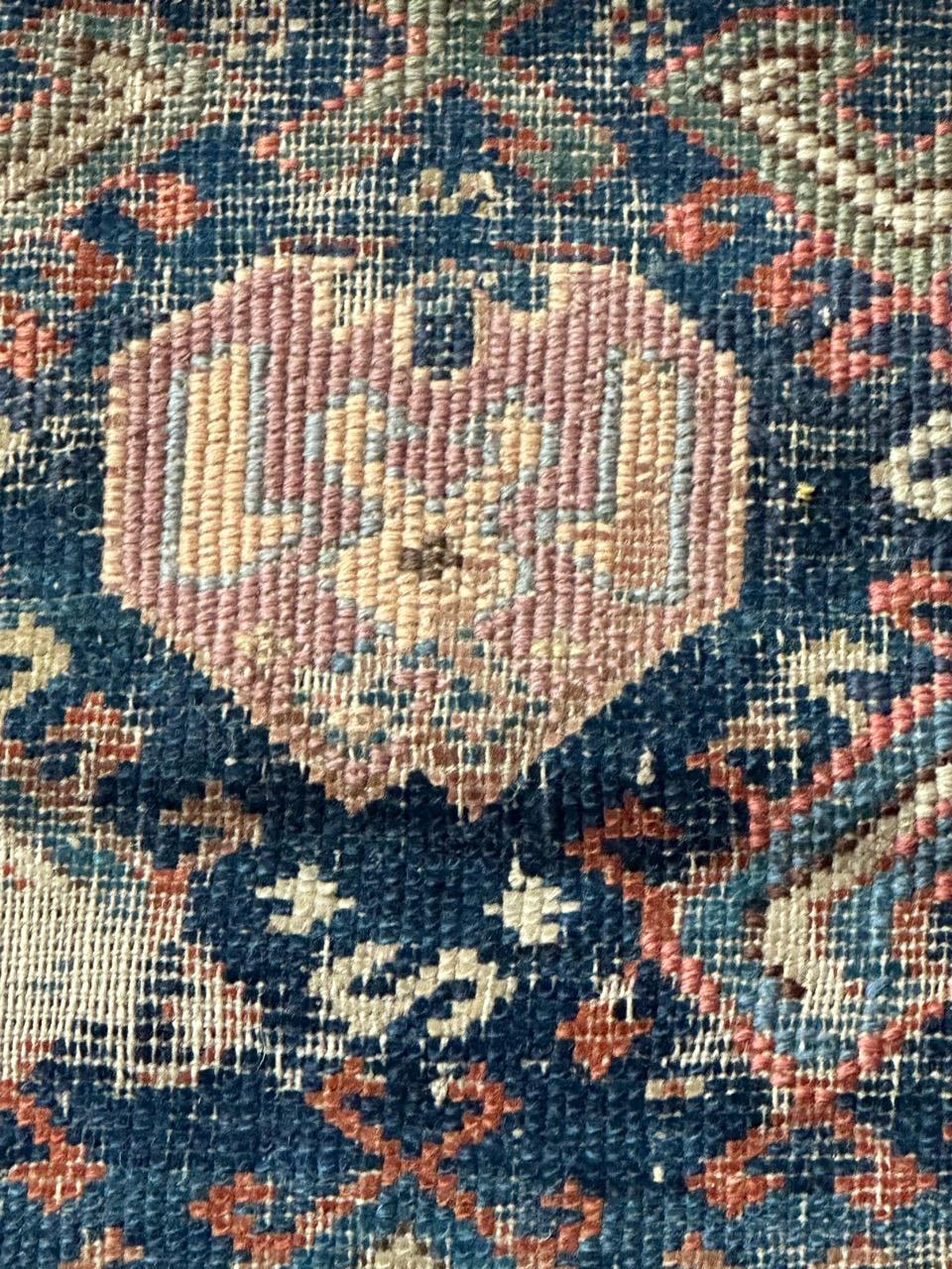 Bobyrug’s antique seychour shirvan rug In Fair Condition For Sale In Saint Ouen, FR