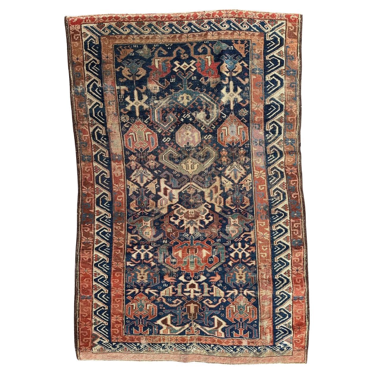 Bobyrug’s antique seychour shirvan rug For Sale