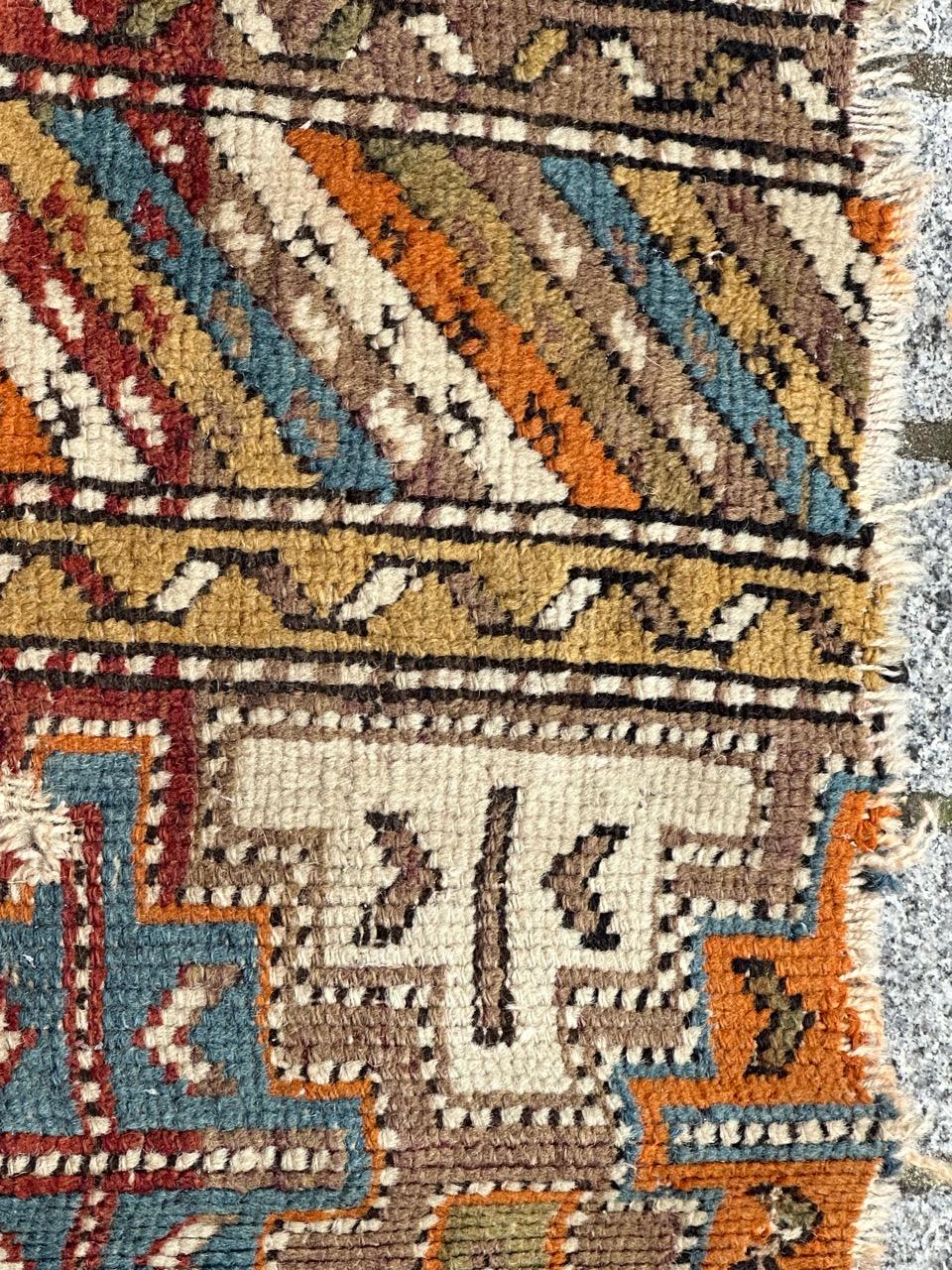 Bobyrugs antiker Schirwan Kaukasisches Teppichfragment im Angebot 5