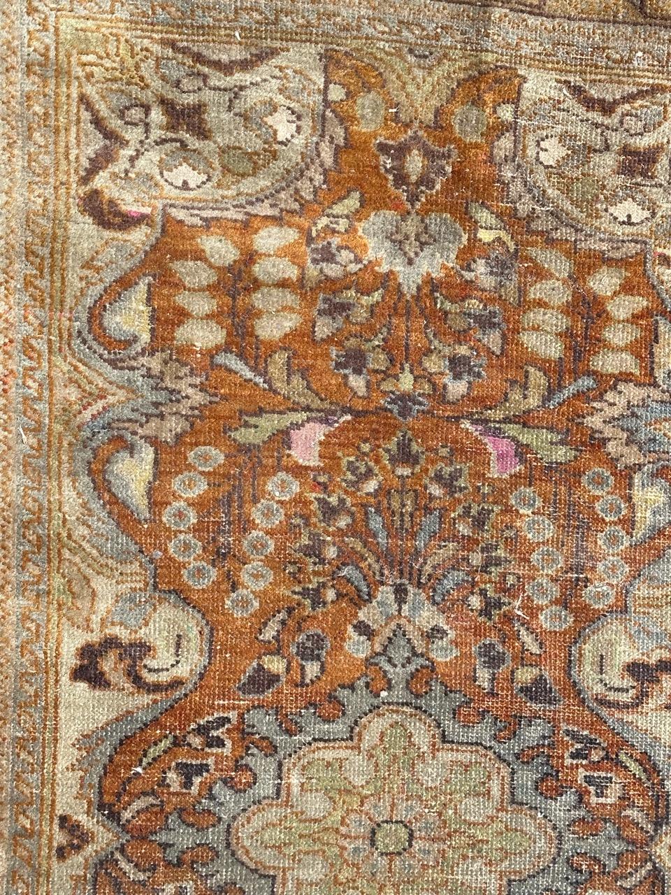 19th Century Bobyrug’s Antique Tabriz Jafar Rug For Sale