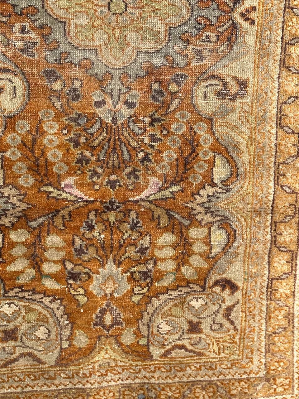 Wool Bobyrug’s Antique Tabriz Jafar Rug For Sale