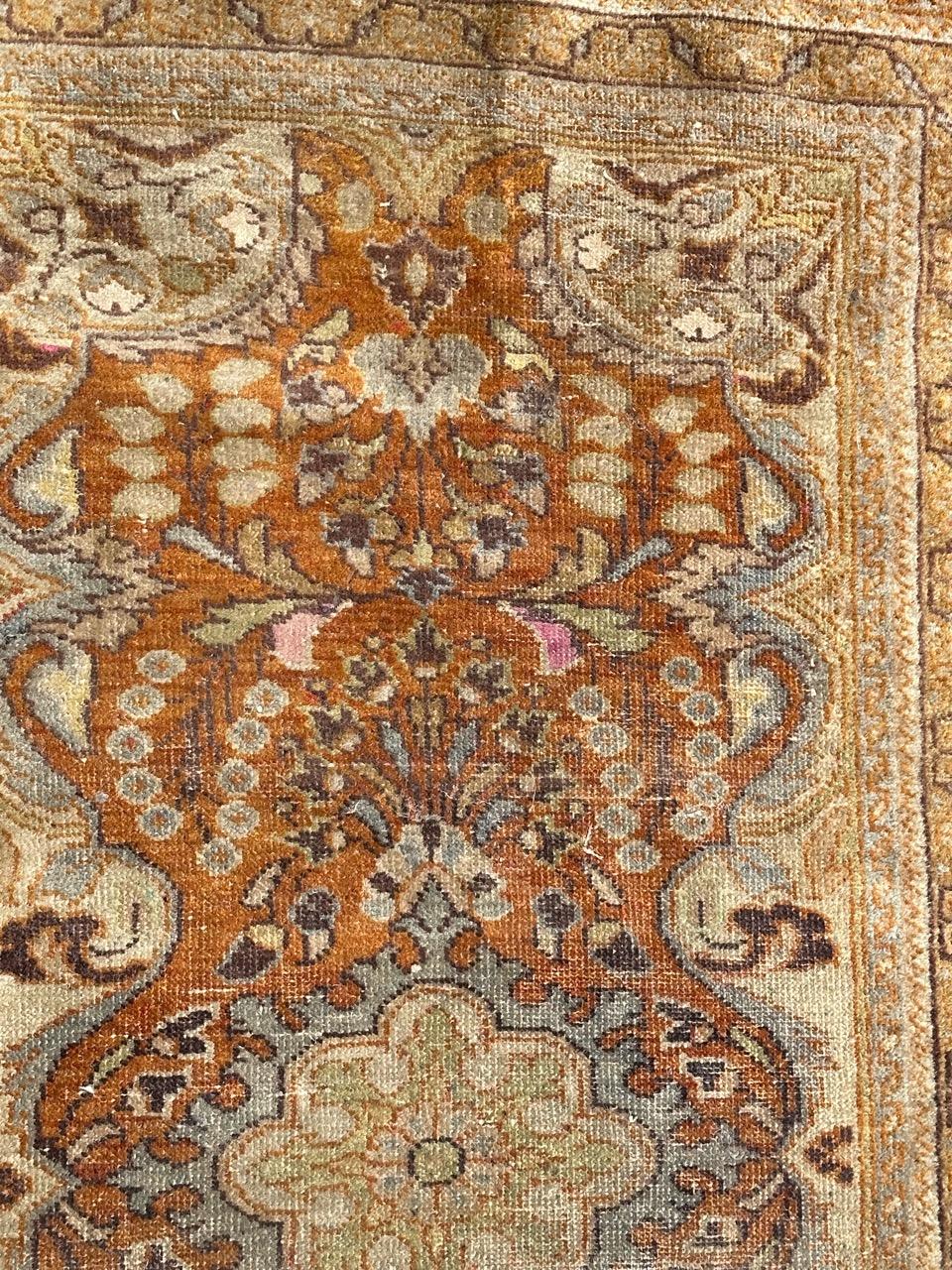 Bobyrug’s Antique Tabriz Jafar Rug For Sale 2