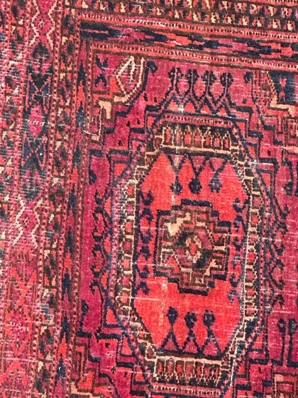  Antique Turkmen Yomut Chuval Horse Cover Rug For Sale 2
